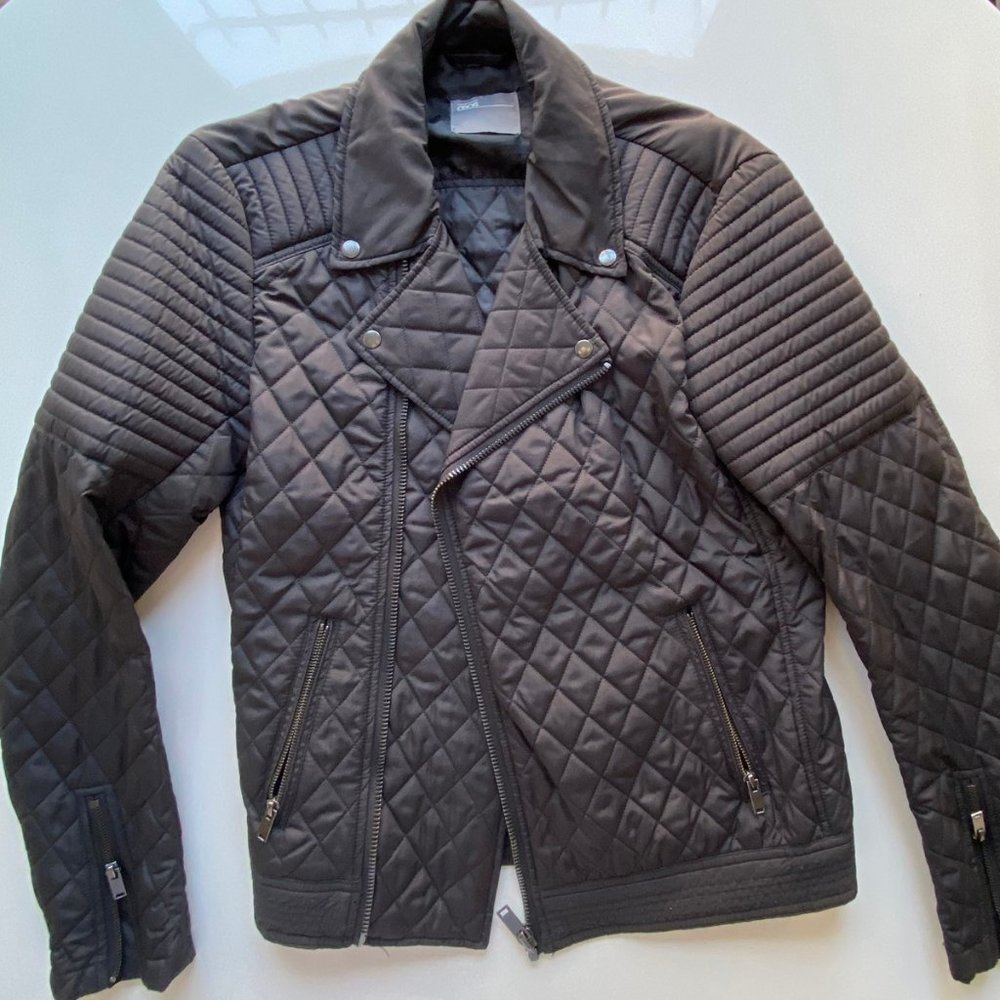 Men's Quilted Biker Jacket